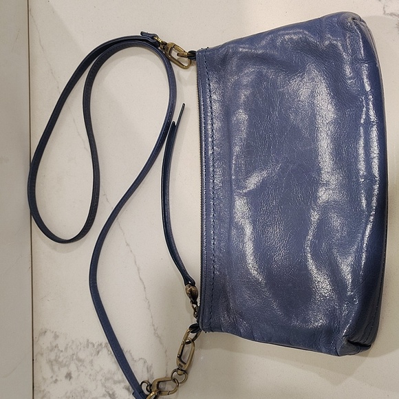 Hobo Darcy Blue Leather Crossbody *Please Read* - Picture 1 of 11
